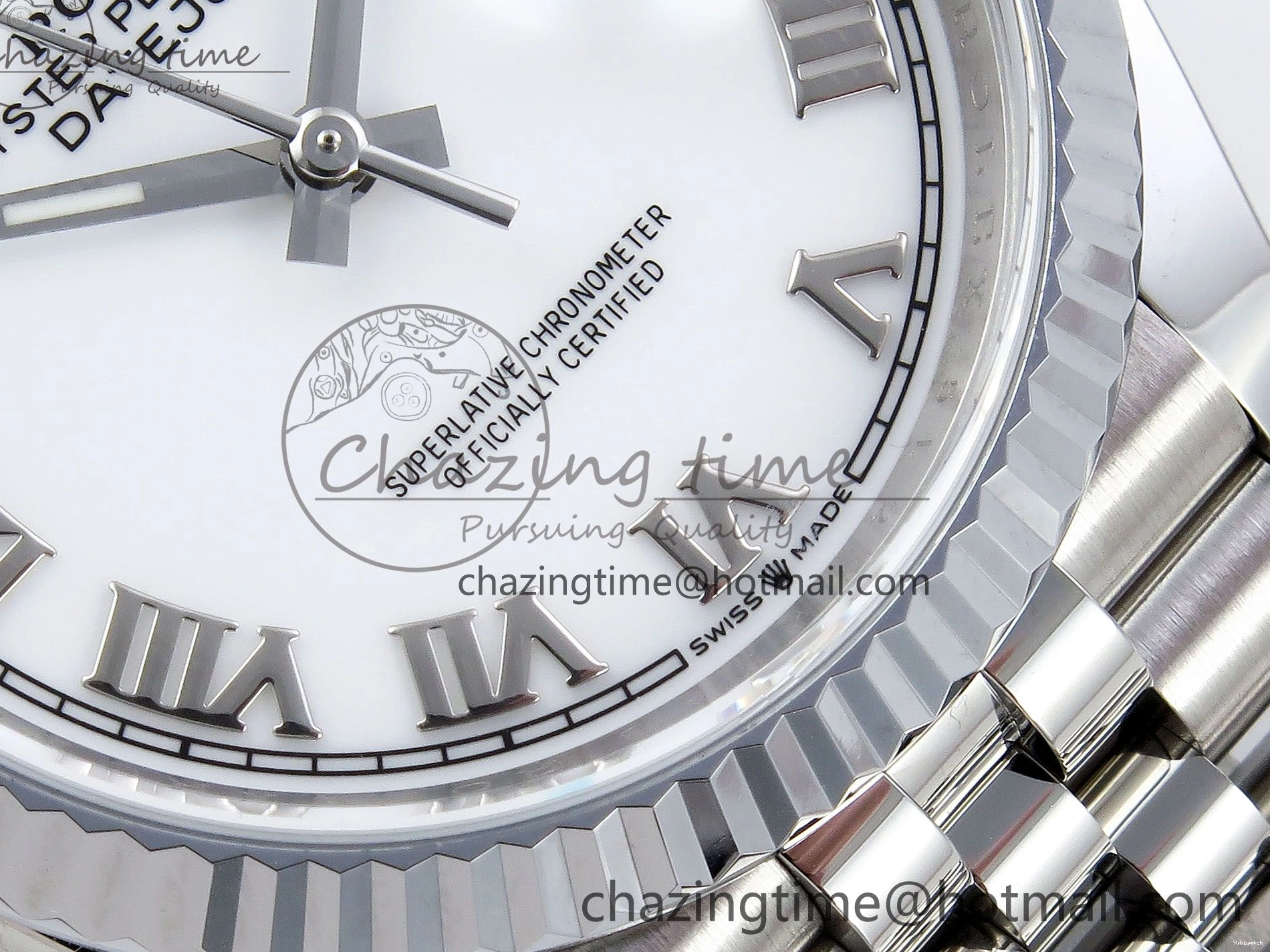 Roman Markers 36mm Steel Number Edition 1:1 Bracelet SS HGF Best 904L Dial 126234 Datejust on VR3235 White 0113